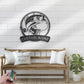 Personalized Smallmouth Bass Fishing Metal Wall Signs With RGB Led Light