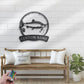 Personalized Sockeye Salmon Fishing Metal Wall Signs With RGB Led Light