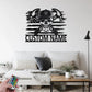 Personalized US Carpenter Skull Metal Wall Signs With RGB Led Light