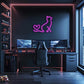 Pink Cat Heart Tail LED Neon Wall Art - LEDTOT