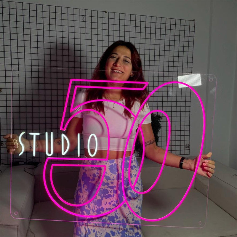 Studio 50 Neon Sign – Retro Disco Party Decor