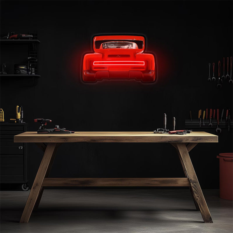 UV Printed Neon Supercar Wall Art – Modern Automotive Canvas for Gamer Room & Man Cave