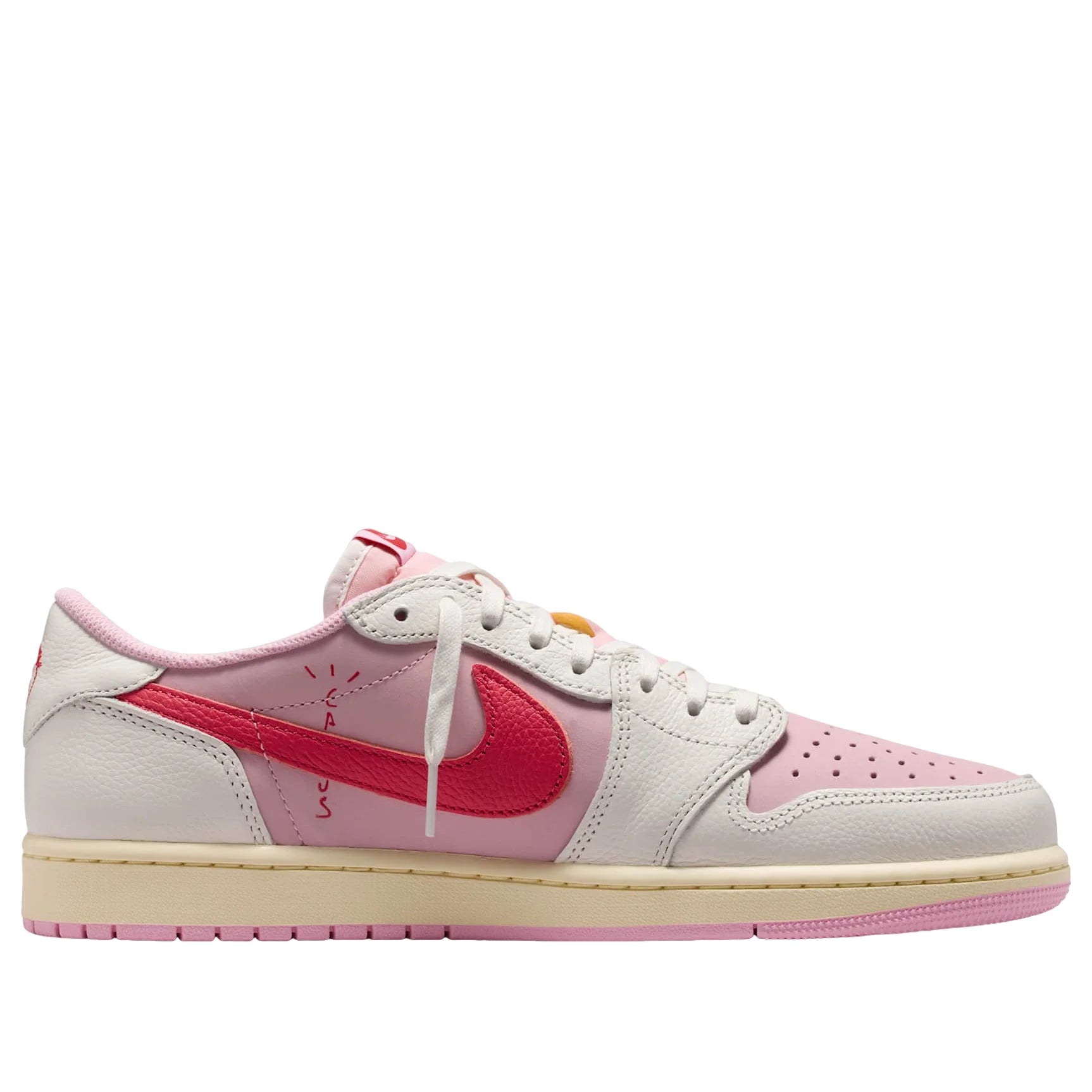 Jordan 1 Retro Low OG SP Travis Scott Sail Tropical Pink IQ7604-101