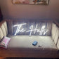 “The Halls” Neon Sign – Custom Family Name LED Neon Script Sign for Home Décor