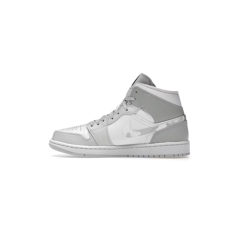 Air Jordan 1 Mid 'Swoosh Logo - Grey Camo' DC9035-100