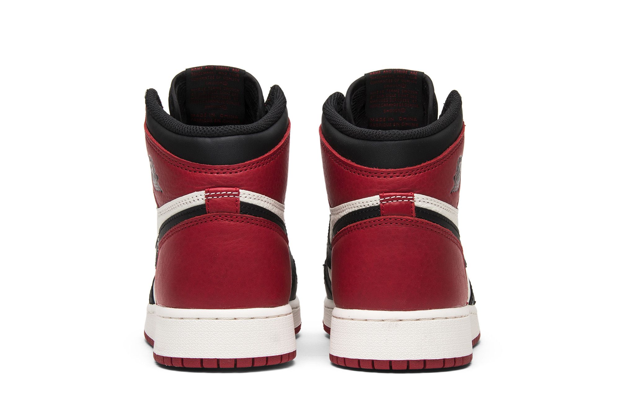 Air Jordan 1 Retro High OG BG Bred Toe (Grade-School-Boy) 575441-610