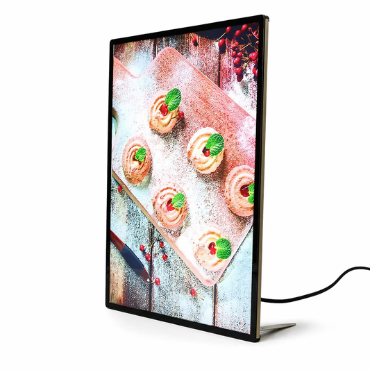 LED Backlit Snap Frame — Aluminum Light Box for Fast Food Menus, Retail &amp; Point-of-Sale Displays