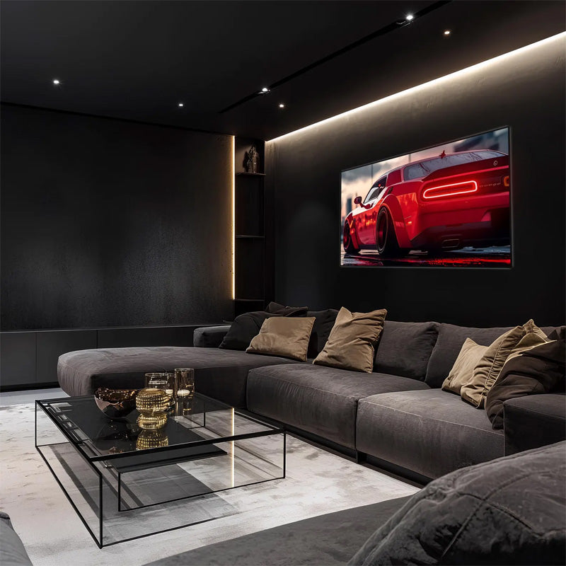 Acrylic UV-Printed Car Poster with Integrated Neon LED Lighting