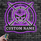 Custom Name Archery Player Name Sign Decoration For Room, Metal Wall Signs With RGB Led Light