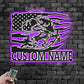 Custom Name Bass Fishing Name Sign Decoration For Room,Metal Wall Signs With RGB Led Light