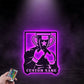 Custom Name Boxing Metal Wall Signs With RGB Led Light