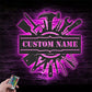 Custom Name Builder Workshop Name Sign Home Decor Constructor Metal Wall Signs With RGB Led Light
