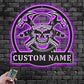 Custom Name Carpenter Name Sign Decoration For Room, Metal Wall Signs With RGB Led Light