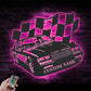 Custom Name Classic Muscle Car Name Sign Metal Wall Signs With RGB Led Light
