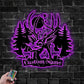 Custom Name Deer, Hunting Lover Metal Wall Signs With RGB Led Light