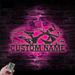 Custom Name Dirt Bike Name Sign Home, Metal Wall Signs With RGB Led Light