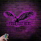 Custom Name Eagle Metal Wall Signs With RGB Led Light