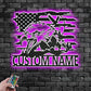 Custom Name Eagle Name Sign Decoration For Room, Metal Wall Signs With RGB Led Light