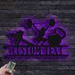 Custom Name Fitness Room Name Sign Metal Wall Signs With RGB Led Light