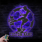 Custom Name Football Player Lover Sign Home Decor, Metal Wall Signs With RGB Led Light