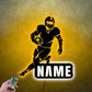 Custom Name Football Player Name Sign For Wall, PMetal Wall Signs With RGB Led Light