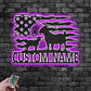 Custom Name Goat Farm Name Sign Decoration For Living Room, Metal Wall Signs With RGB Led Light