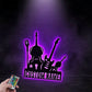 Custom Name Guitarist Name Sign, Home Decor Music Room, Metal Wall Signs With RGB Led Light
