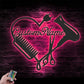 Custom Name Hair Stylist Name Sign Home Decor Hairdresser, Metal Wall Signs With RGB Led Light