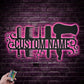 Custom Name Hairdresser Tools, Metal Wall Signs With RGB Led Light