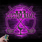 Custom Name Hole Golf Club, Metal Wall Signs With RGB Led Light