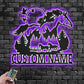 Custom Name Horse Name Sign Decoration For Room, Metal Wall Signs With RGB Led Light