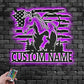 Custom Name Horse Name Sign Decoration For Room, Metal Wall Signs With RGB Led Light