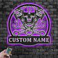 Custom Name Mechanic Name Sign Decoration For Room, Metal Wall Signs With RGB Led Light
