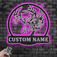 Custom Name Veteran Name Sign Decoration For Room, Metal Wall Signs With RGB Led Light
