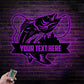 Custom Name Walleye Fishing Metal Wall Signs With RGB Led Light