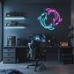 Koi Fish Yin Yang LED Neon Wall Art - LEDTOT