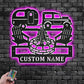 Personalized Camping Car Metal Wall Signs With RGB Led Light