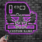 Personalized Camping Car Metal Wall Signs With RGB Led Light