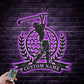 Personalized Custom Golf Metal Wall Signs With RGB Led Light