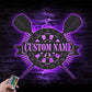 Personalized Dartboard Dart Game Metal Wall Signs With RGB Led Light