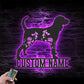 Personalized FLoral Black and Tan Coonhound Metal Wall Signs With RGB Led Light