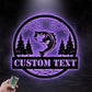 Personalized Fishing Metal Wall Decor, Metal Wall Signs With RGB Led Light