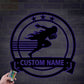 Personalized Football Gift, Metal Wall Signs With RGB Led Light