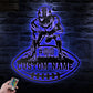 Personalized Football Player, Metal Wall Signs With RGB Led Light