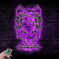 Personalized Funny Couple Skeleton Dancer Metal Wall Signs With RGB Led Light