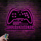 Personalized Game Controller For Game Room Metal Wall Signs With RGB Led Light