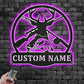 Personalized Hunting Metal Wall Signs With RGB Led Light