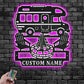 Personalized Motorhome Camper Metal Wall Signs With RGB Led Light