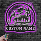 Personalized Outdoor Hunting Metal Wall Signs With RGB Led Light