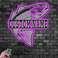 Personalized Tuna Fish Metal Wall Signs With RGB Led Light